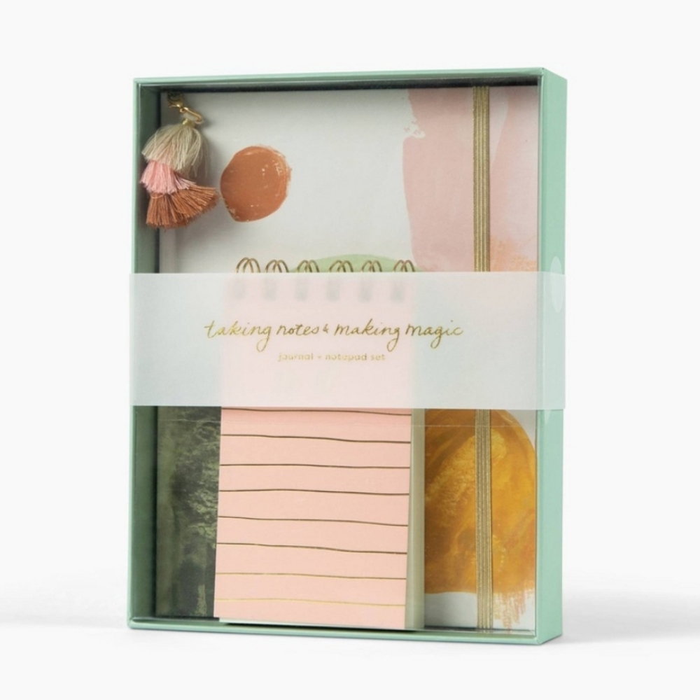 Garven 6"x8" Journal with Spiral Notepad Set, NIB